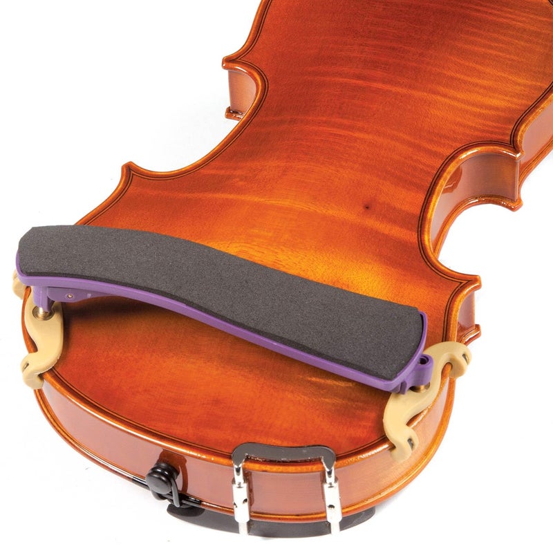 Kun Collapsible Mini Purple Shoulder Rest for 1/16-1/4 Violin - Image 2